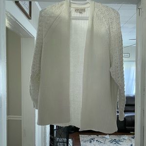 White Knox Rose Cardigan